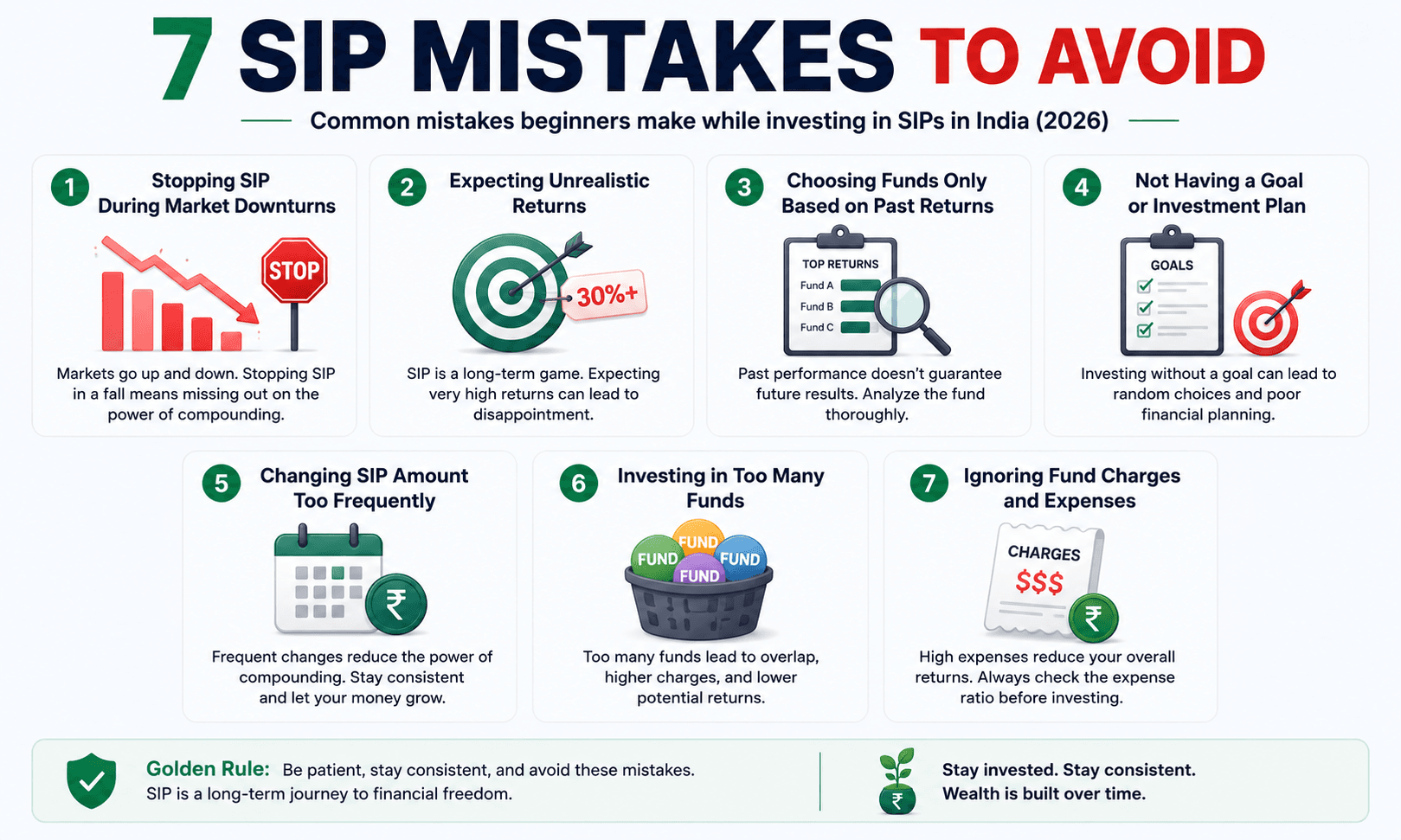 7 common SIP mistakes beginners make in India 2026 — how to avoid them