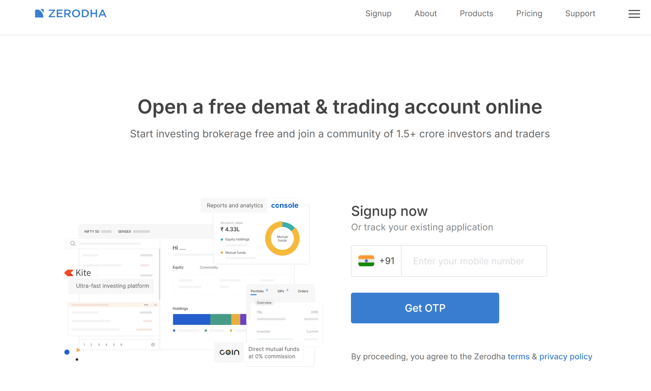 How to open demat account in Zerodha step by step 2026 for beginners in India